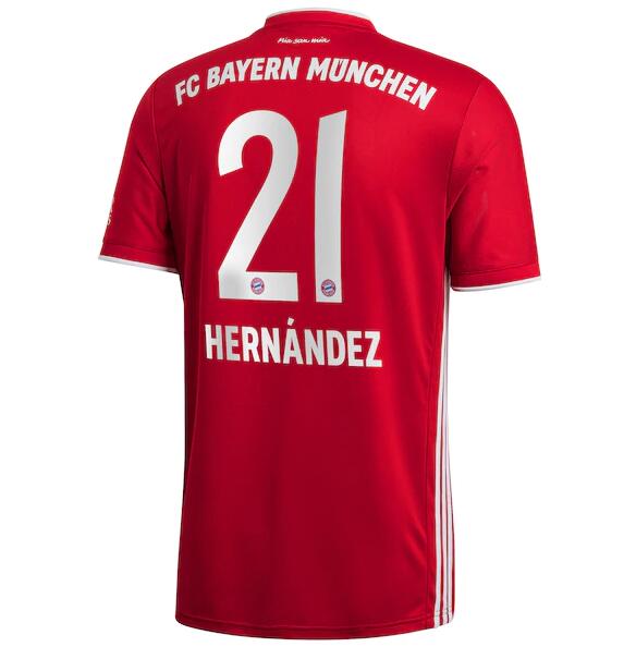 Bayern Munich Home Kit Soccer Jersey Hernández 21 2020/21